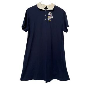 Vintage Mickey Unlimited Jerry Leigh Polo Mini Dress Size Medium Deadstock